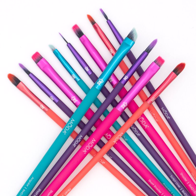 12-Piece Professional Makeup Brush Set - Vegan Synthetic Bristles