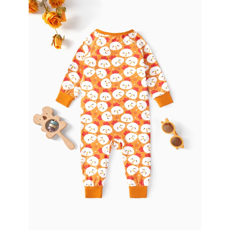 Baby Pajamas with Bamboo Viscose Footless Zip-Up Sleep N Play for 3-6 Months - Orange, Variation 5#