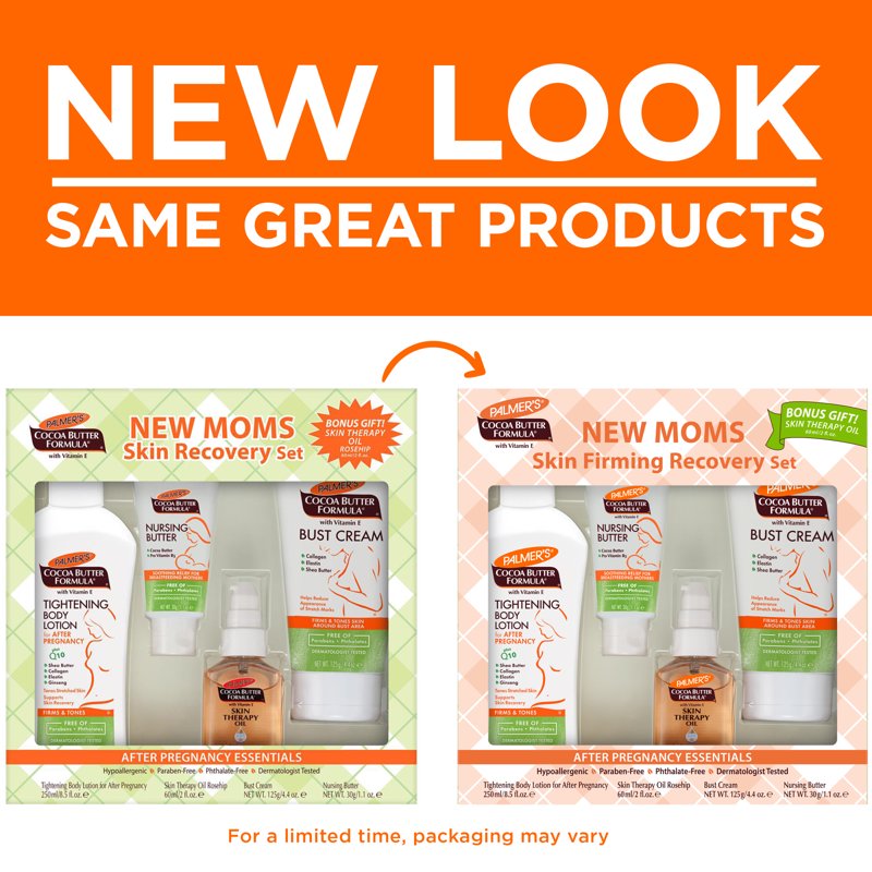 New Moms Skin Recovery Set - Firming Body Lotion & Nursing Butter