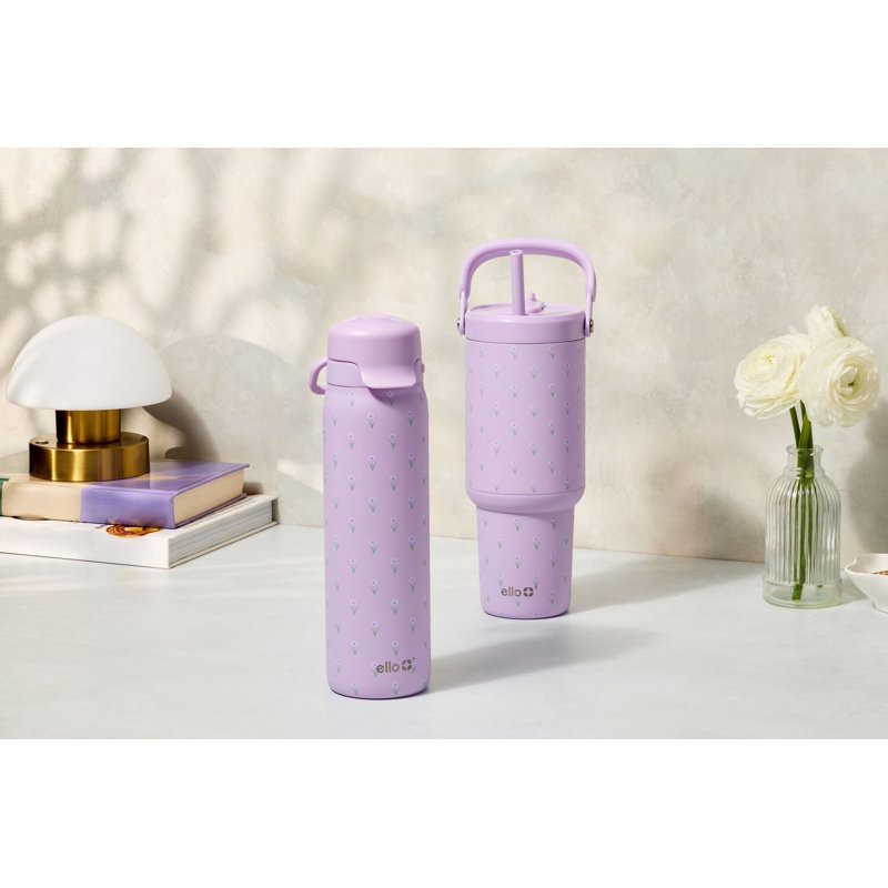 22oz Stainless Steel Water Bottle - Lavender Haze Flip & Fill