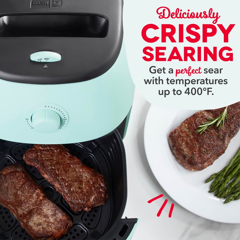 6 Qt. Family Size Electric Air Fryer Oven - Aqua