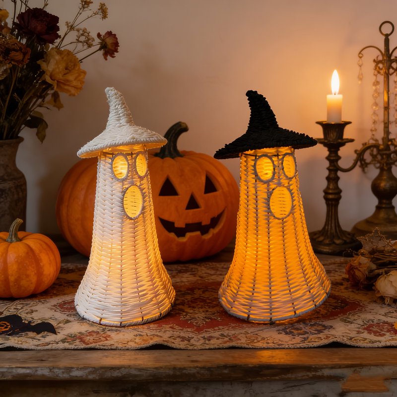 Ghost Hat - White 3.9x6.2 Inch Seasonal Home Decor - Variation: Ghost