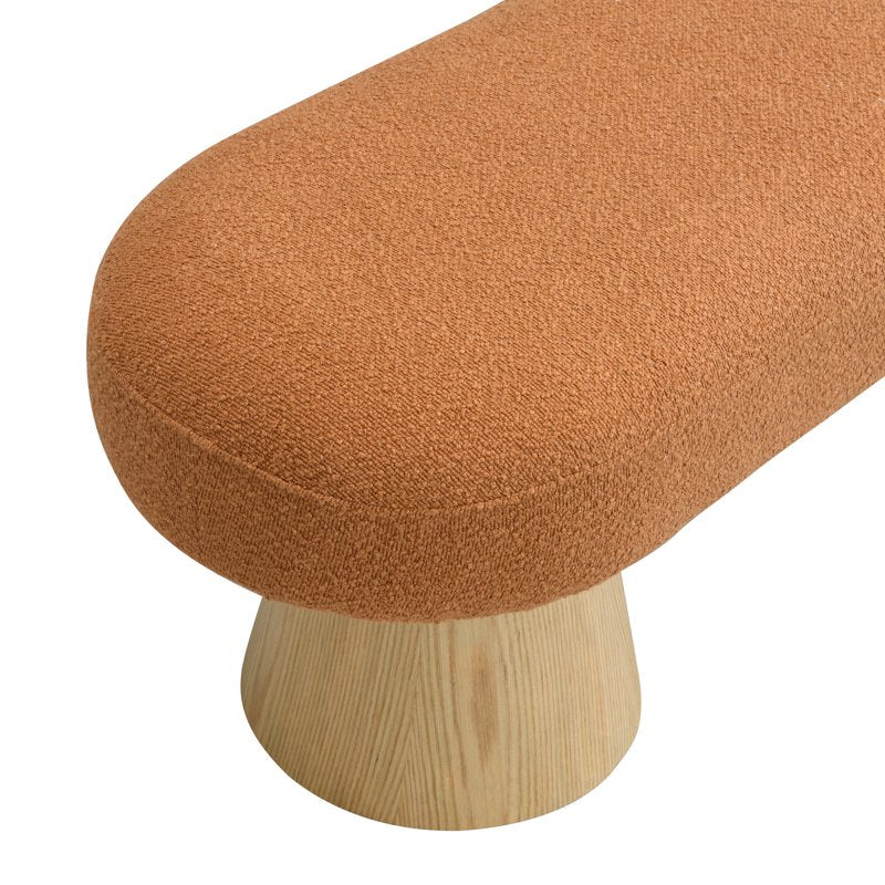 Scandinavian Upholstered Entryway Bench - Versatile Ottoman