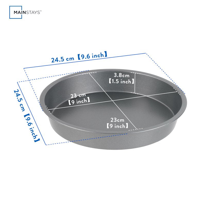 9-Inch Nonstick Round Cake Pan - Gray