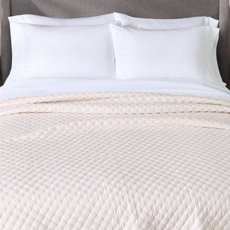 Better Homes & Gardens Vanilla Dream Tufted Velvet Quilt King Ivory