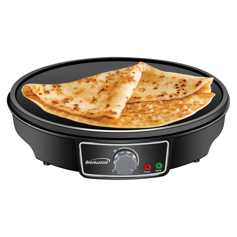 12-Inch Electric Crepe Maker and Griddle - 1000W Nonstick Pancake Cooker