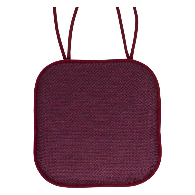 Cameron Memory Foam Non-Slip Chair Cushion Pad - 4-Pack, Wine