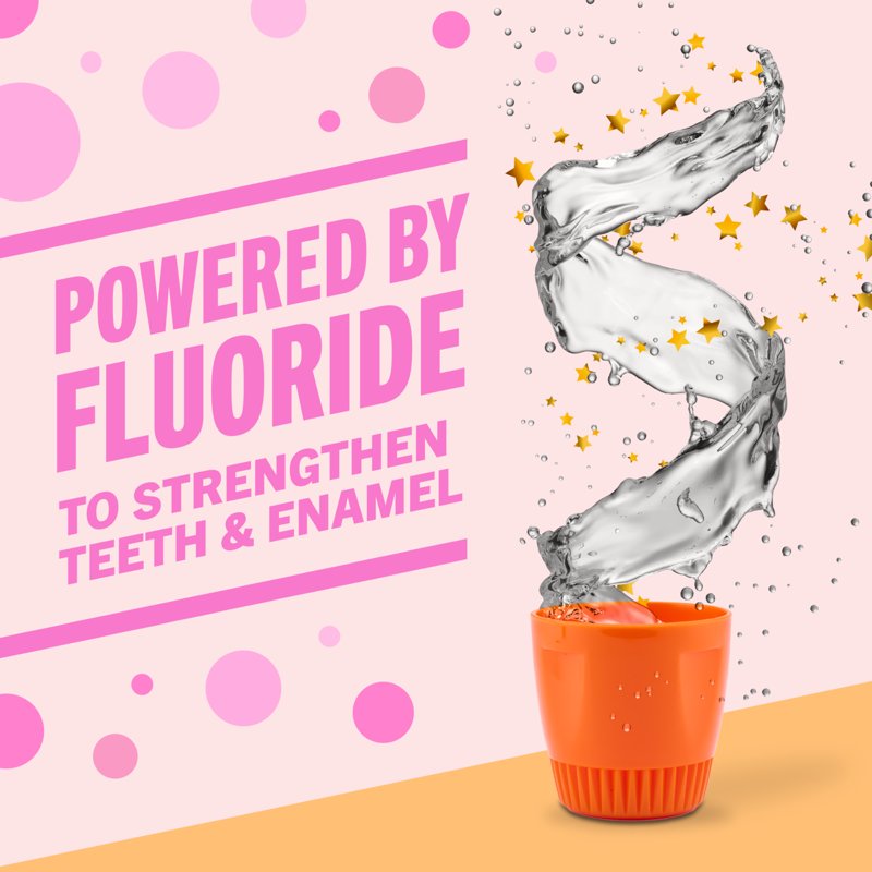 Kids Anticavity Fluoride Mouthwash - Alcohol-Free Bubblegum Flavor