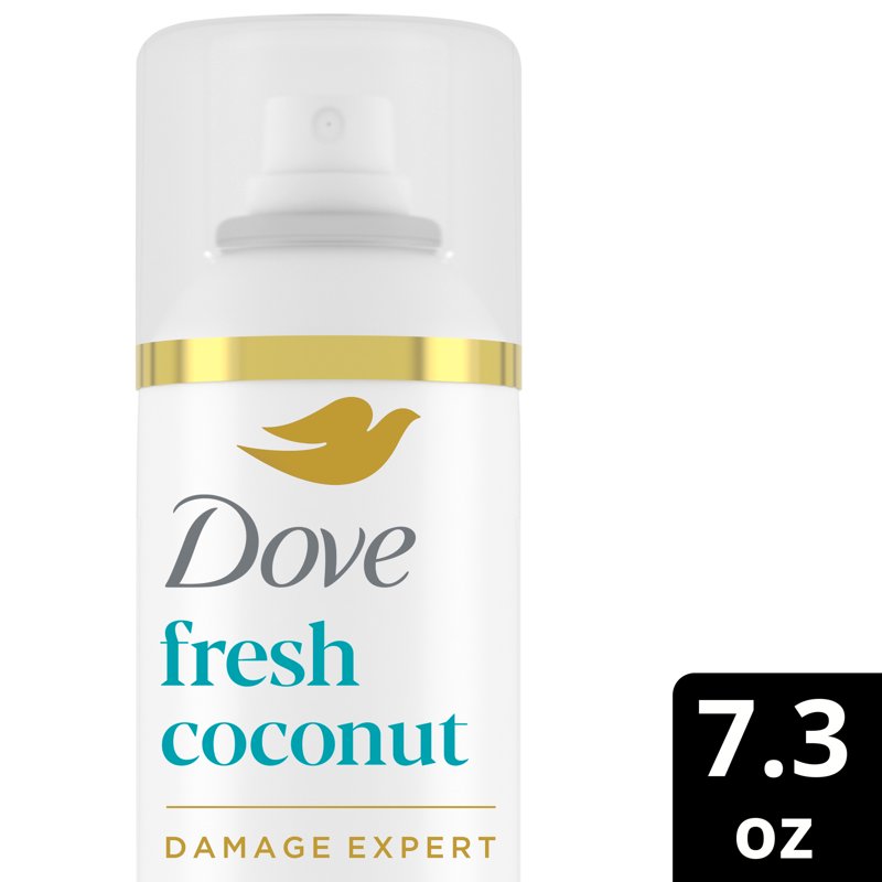 Dove Advanced Dry Shampoo - Fresh Coconut, 7.3 oz, 2 Pack