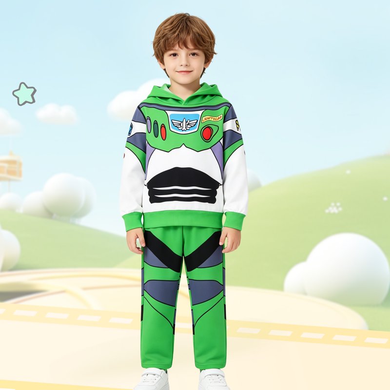 Toddler Boys Halloween Costume Green 4T Kids Cosplay Outfit Set - Christmas & Birthday Gift