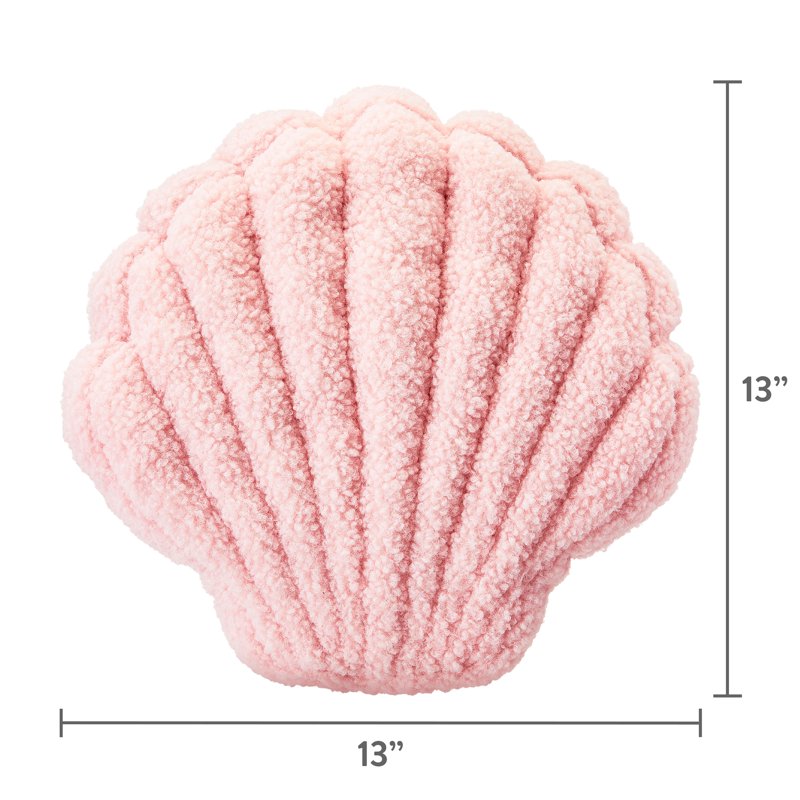 (2 Pack) Parent's Choice Toddler Shell Pillow - Pink, Decorative & Soft, Variation 2