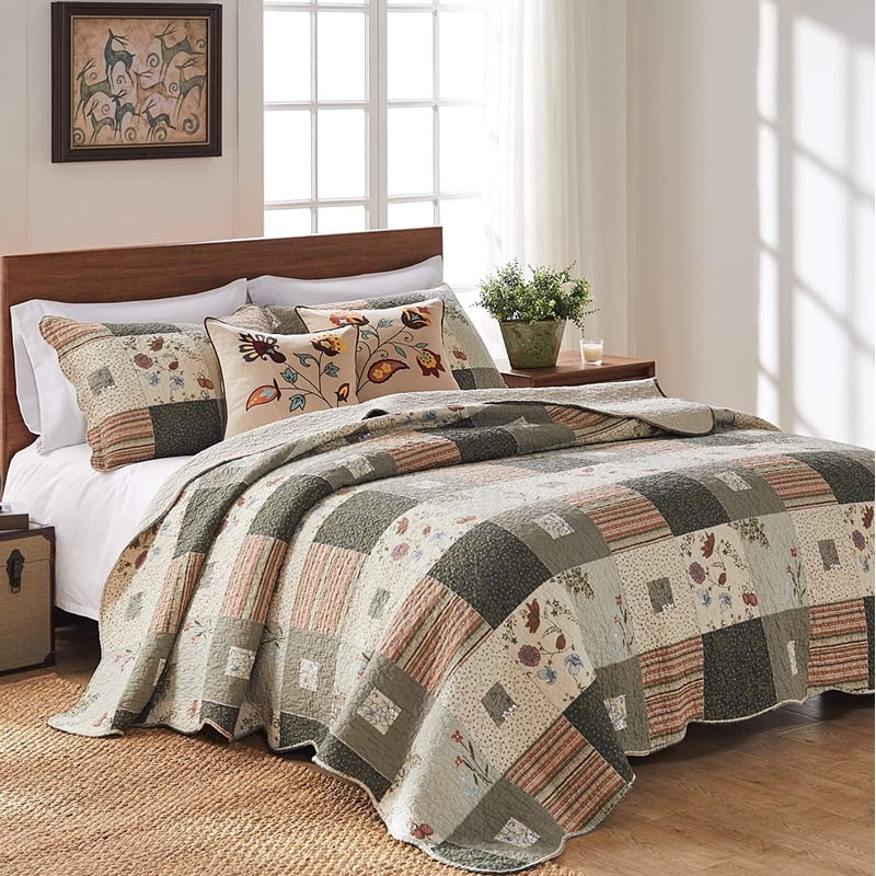 Sedona Desert Cotton Quilt Set with Toss Pillows - 4-Piece Twin/Twin XL - Southwest Style