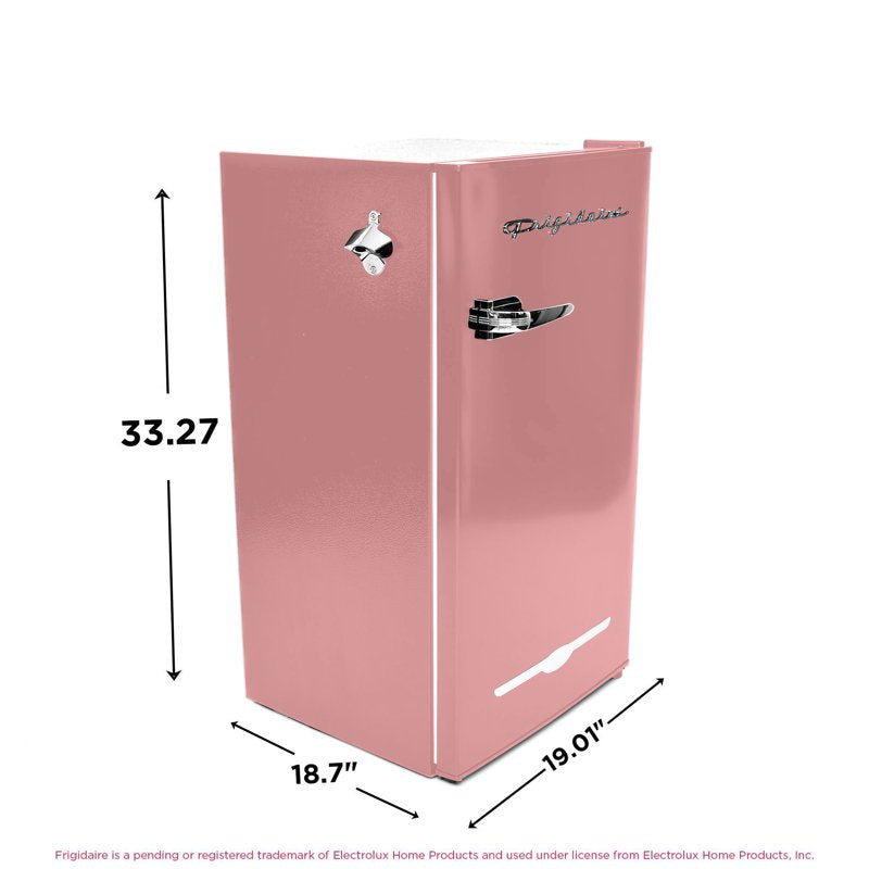 Retro Compact Refrigerator 3.2 Cu. ft. with Bottle Opener - Pink