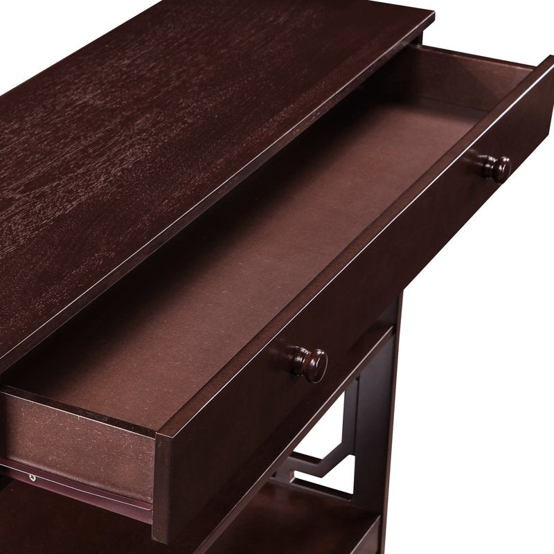 Omega One-Drawer Console Table with Geometric Design
