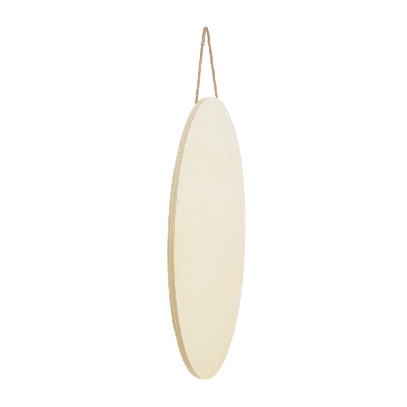 17.9-Inch Unfinished Round Wood Plaque for DIY Crafts and Home Decor