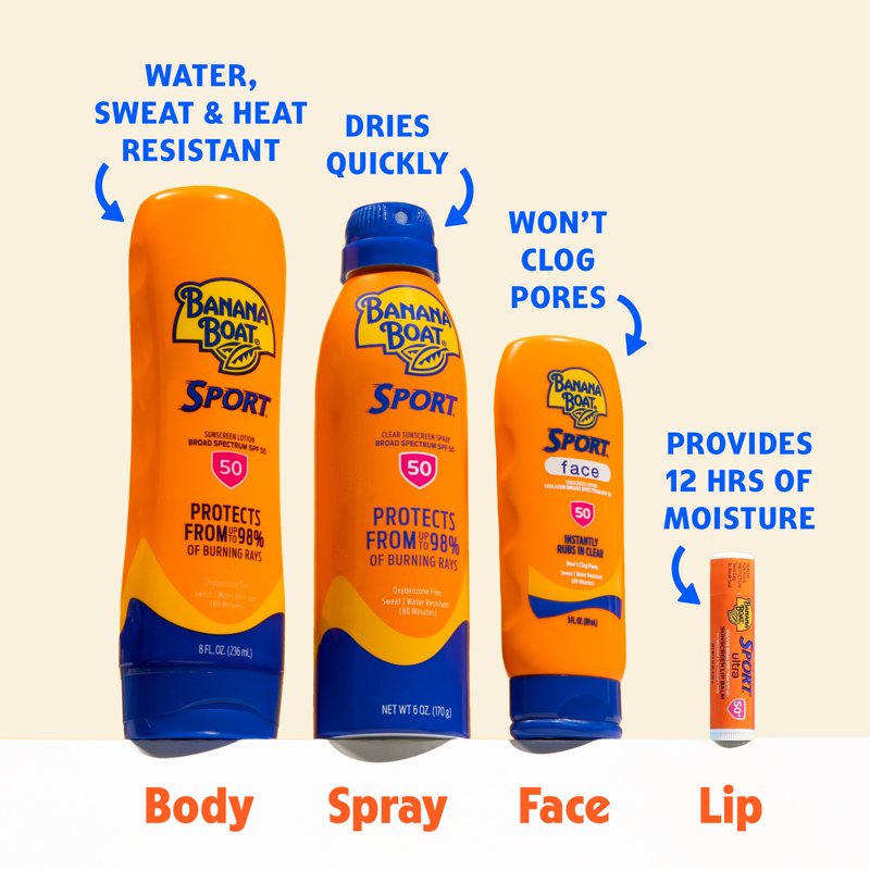 Sport Sunscreen Spray Twin Pack, SPF 50, 12 fl oz Total