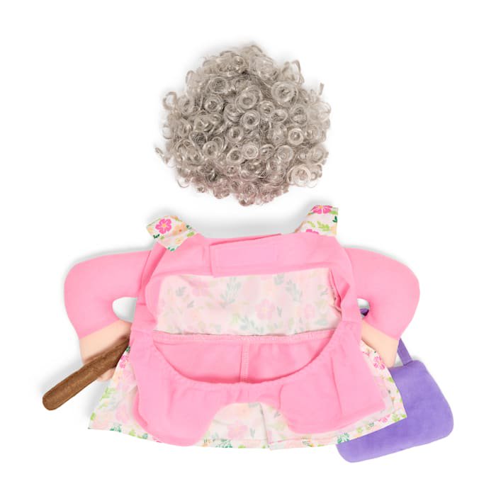Large Pet Grandma Costume 2-Piece Set with Wig for Halloween - Petco