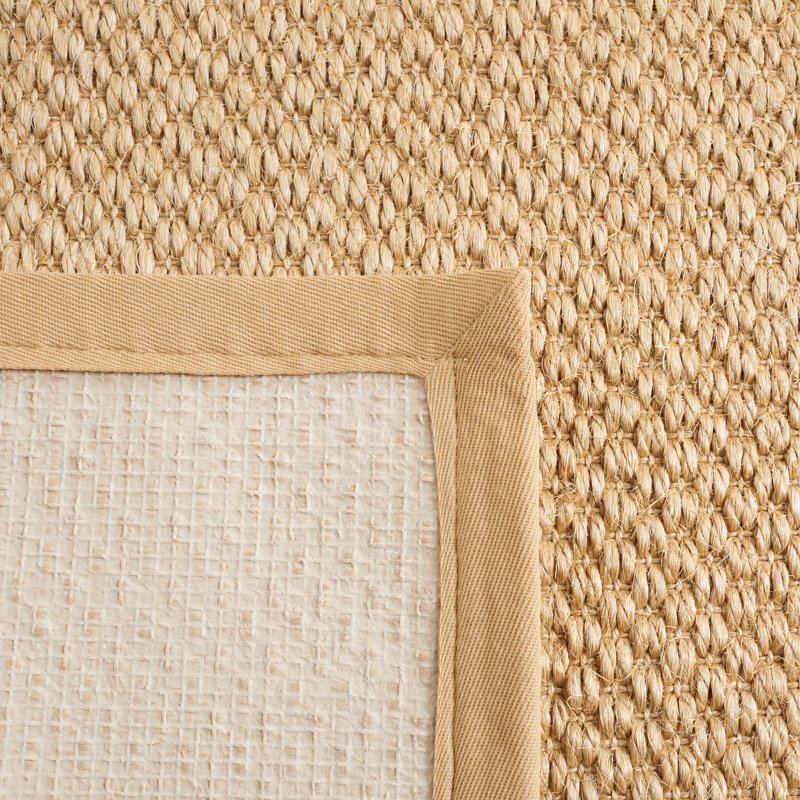 Natural Fiber Runner Rug - Maize 2' x 8' Bordered Sisal Area Rug