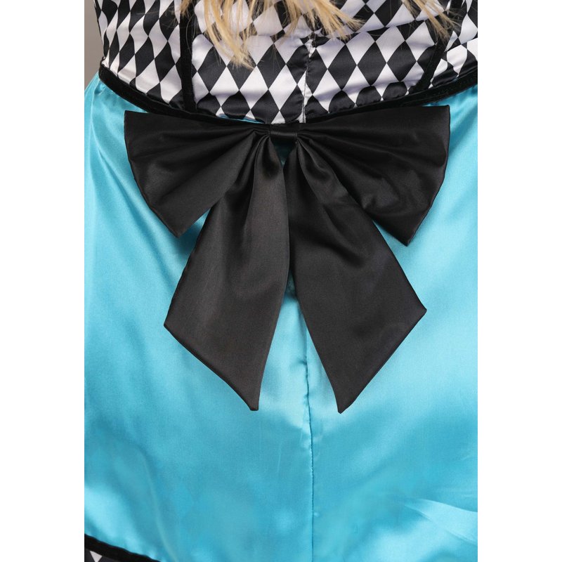 Women's Dark Alice Costume - L, Strapless Dress with Lace & Apron, Halloween Cosplay
