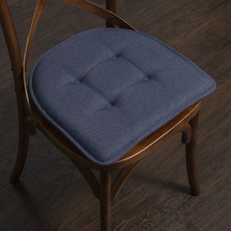 U-Shaped Memory Foam Chair Pad Cushion 4-Pack - Denim