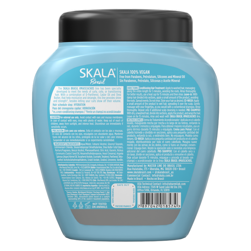 2-in-1 Hair Treatment Cream & Leave-In Conditioner for Curly Hair - 35.3 oz