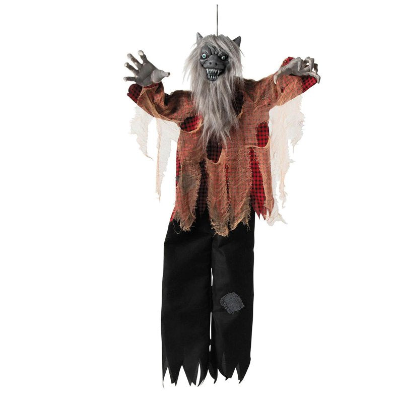 Hanging Tattered Werewolf Halloween Decoration - 31.5 x 47.25 Inches
