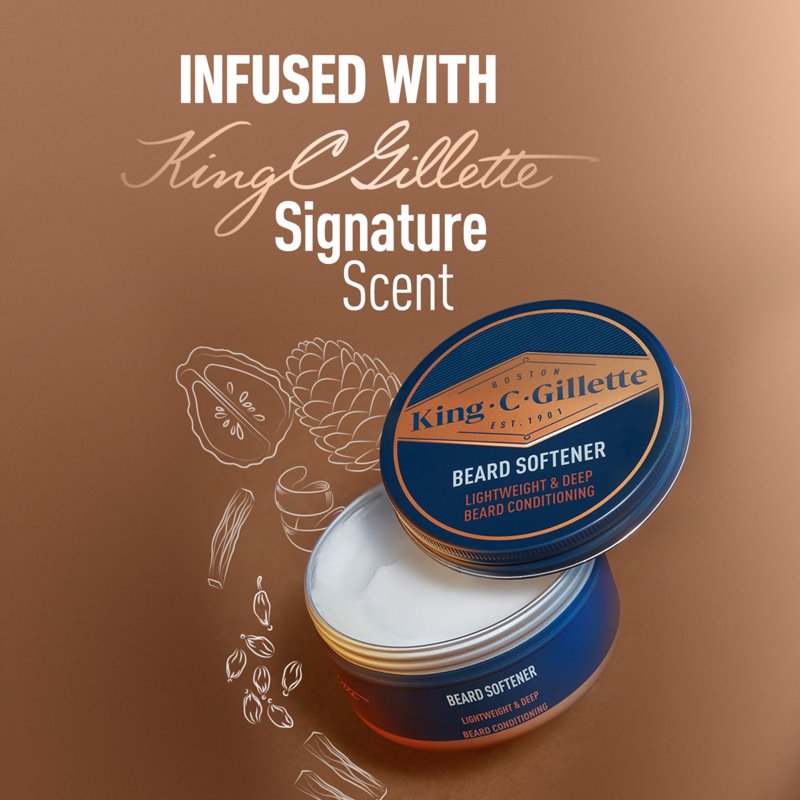 Beard Balm for Men, 3.4 Ounces - Softens & Conditions Facial Hair