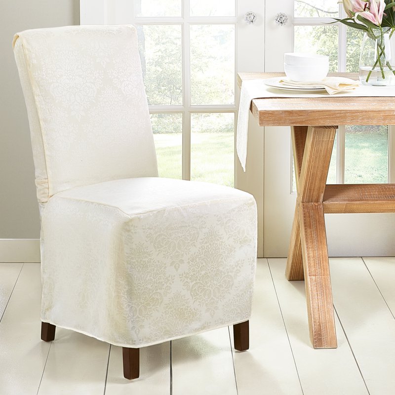 Rectangle Chair Cover - Stain Resistant Cotton/Polyester, 18"x24", Cream