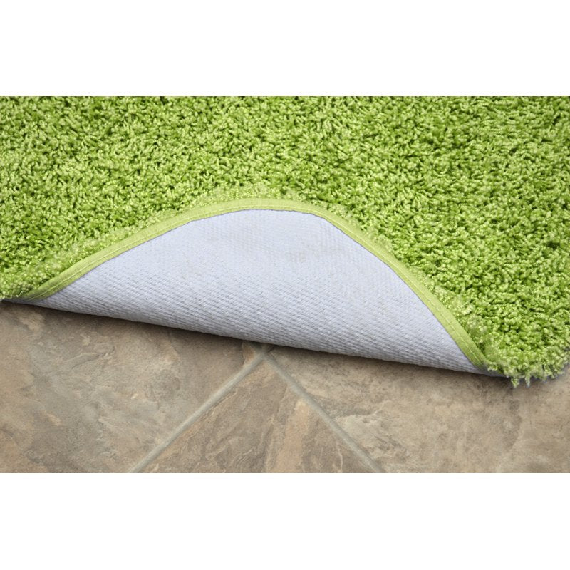Jazz Washable Nylon Bathroom Runner - Lime Green, 22 x 60 Inches - Non-Slip, Ultra Plush