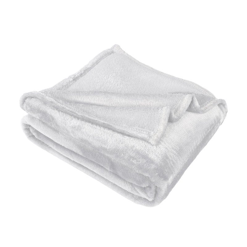 Platinum Solid Fleece Plush Throw Blanket - Extra Large, Soft & Cozy