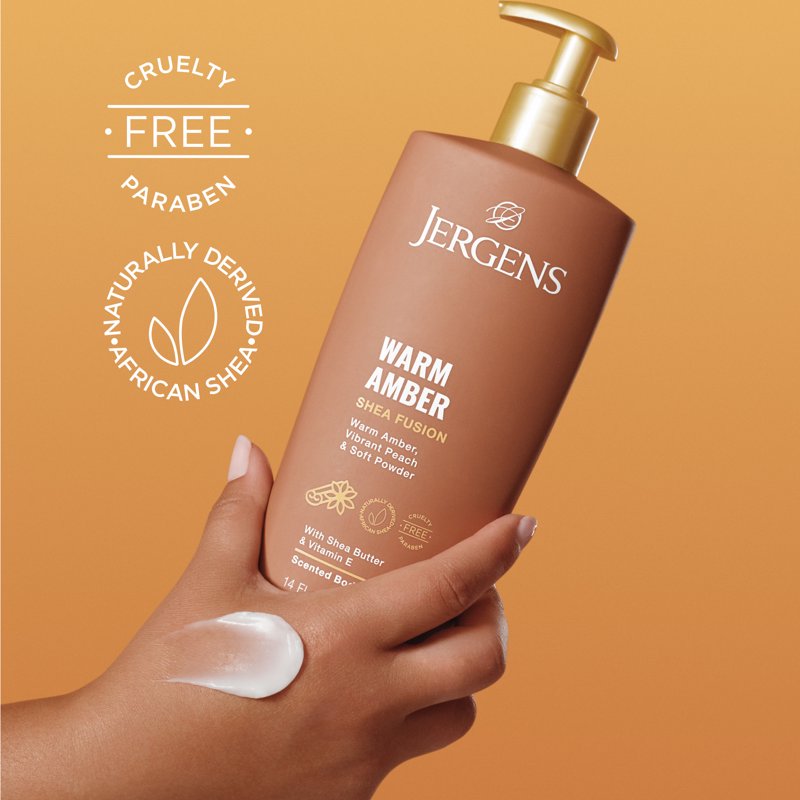 Shea Fusion Warm Amber Scented Body Lotion for Dry Skin