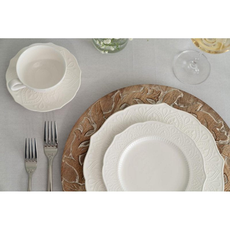 6-Piece Set of 6" White Bread & Butter Plates