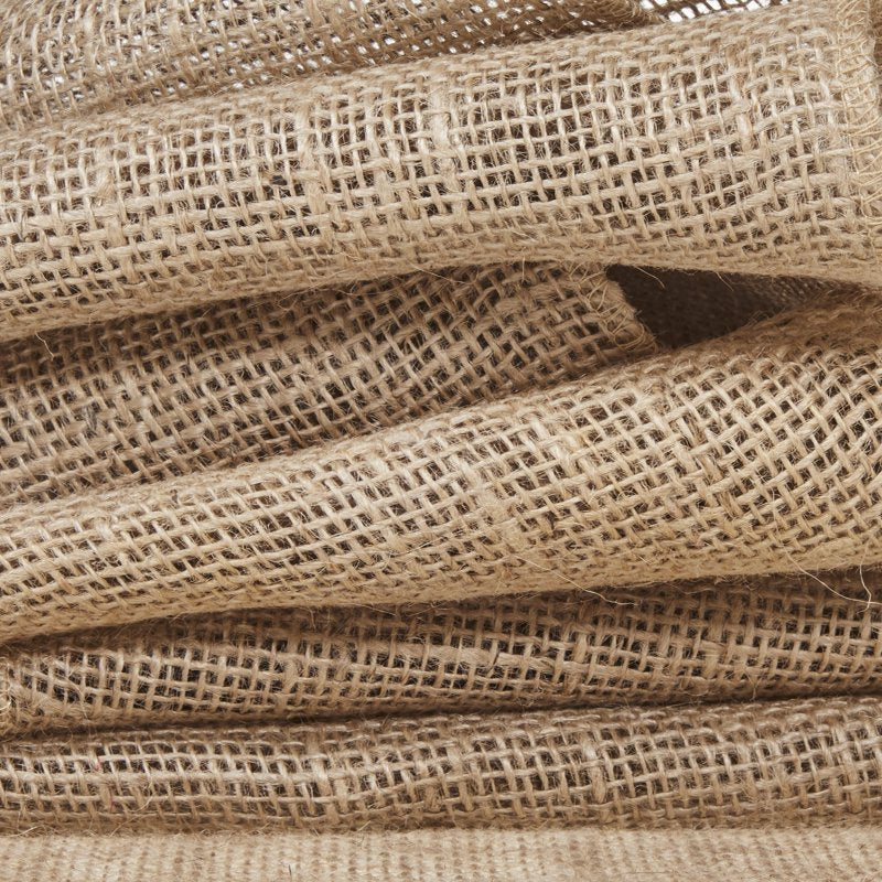 Natural Jute Burlap Fabric Roll - 8 Inch x 5 Yards, Eco-Friendly Craft Material - Love, Laugh, Craft