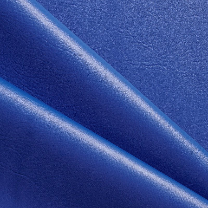 Vinyl Faux Leather Fabric by the Yard - Royal Blue, 54 Inch Wide - Animal-Friendly Upholstery & Craft Material