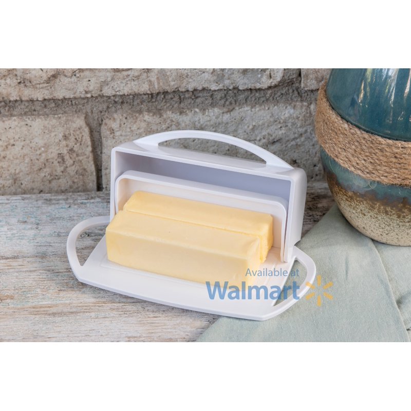 Butter Dish with Flip-Top Lid - 2 Pack