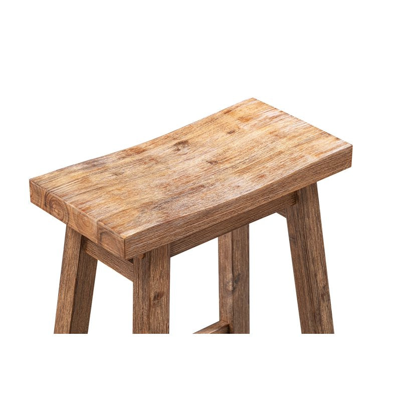 Sonoma Saddle Counter Stool - Barnwood Wire-Brush Finish