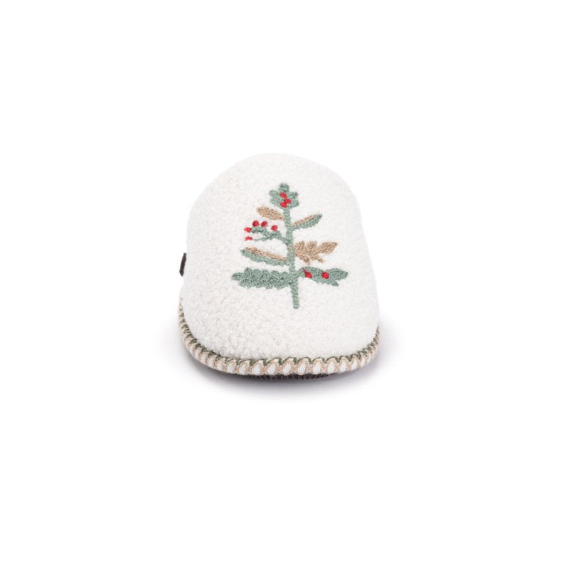 MUK LUKS Women's Sherpa Slippers with Winter Fauna Ivory Variation XL (11-12)