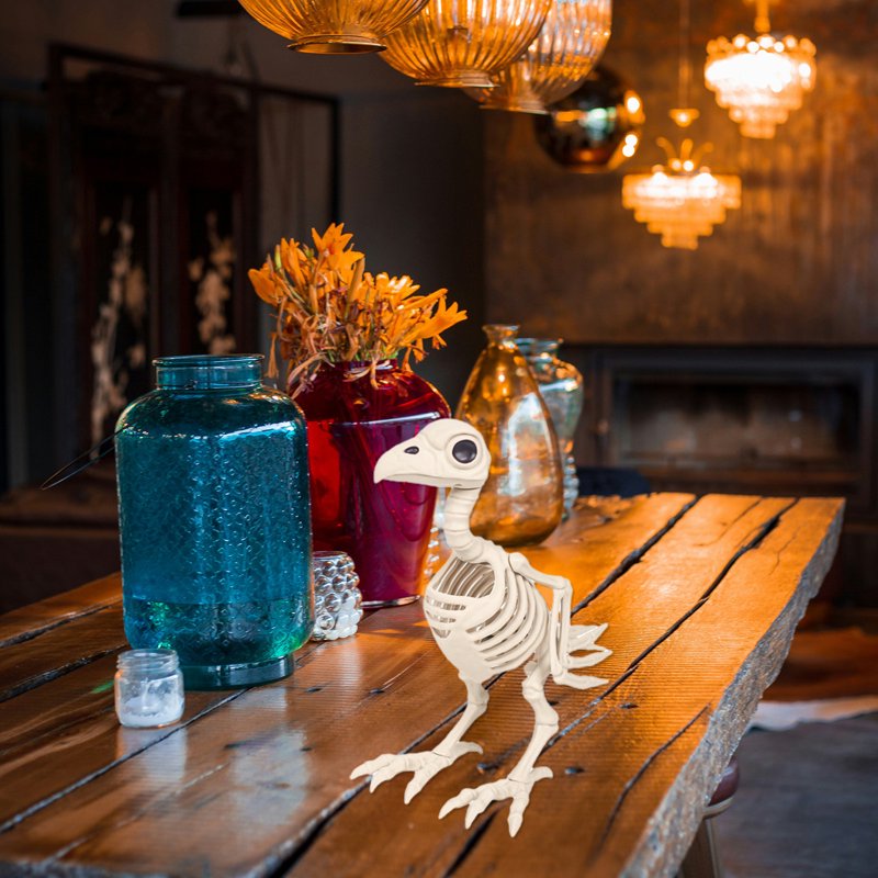 Halloween Skeleton Animal Decoration - Horror Skeleton Ornaments for Haunted House & Bar