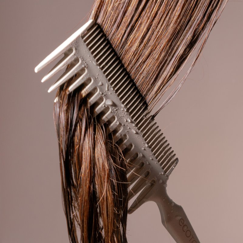 Double-Sided Bamboo Hair Comb for Detangling and Styling