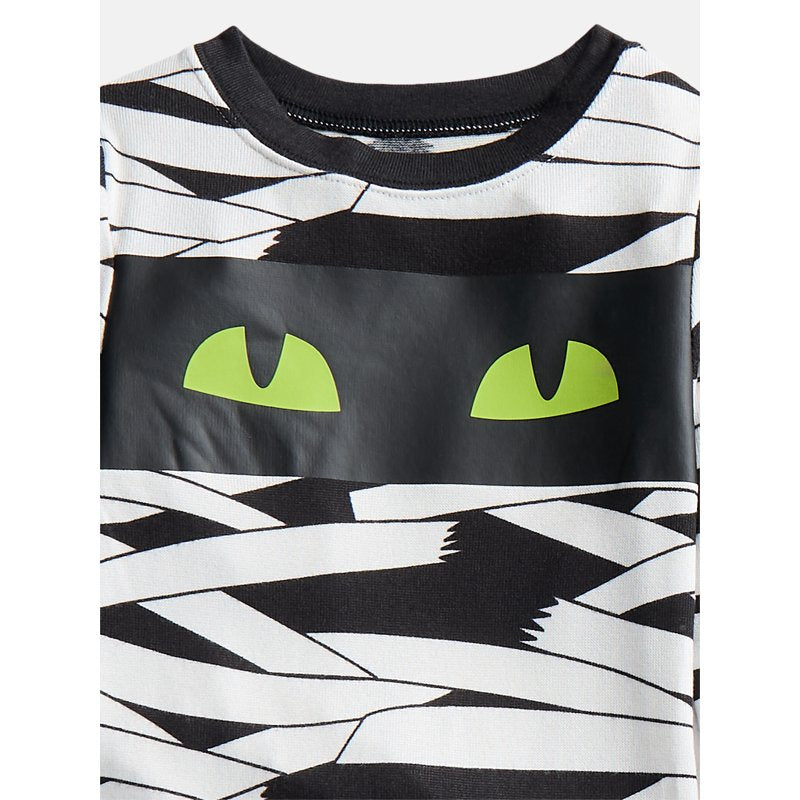 Halloween Boys' Glow In The Dark Pajama Set - Mummy Vivid White, Sizes 4-10