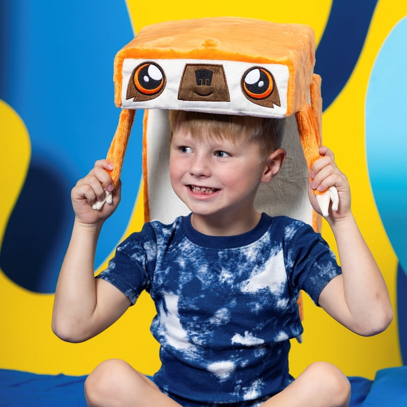 Orange Sloth Kid Cubes Plush Toy & Toddler Pillow - 2-in-1 Fun & Cozy
