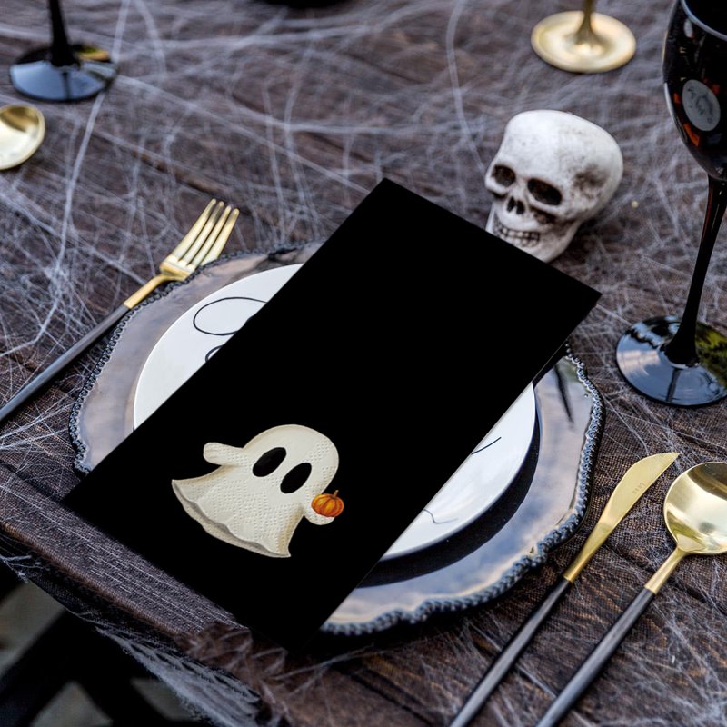 Halloween Paper Napkins 100PCS - TypeH Vibrant Disposable Party Tableware