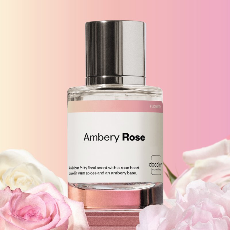 Amber Rose Eau de Parfum - Unisex Vegan Fragrance, 50ml
