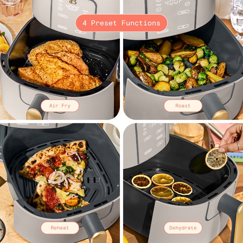 6 Qt Air Fryer with TurboCrisp Technology - Porcini Taupe