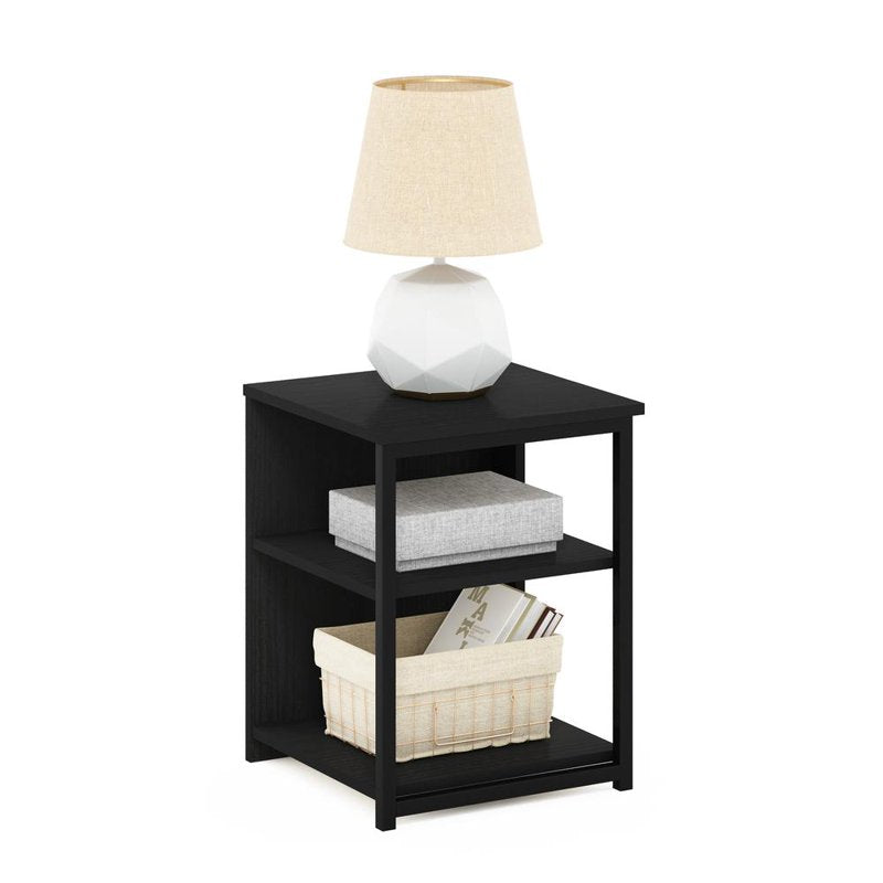 Camnus Modern End Table - Americano/Black - Stylish Storage