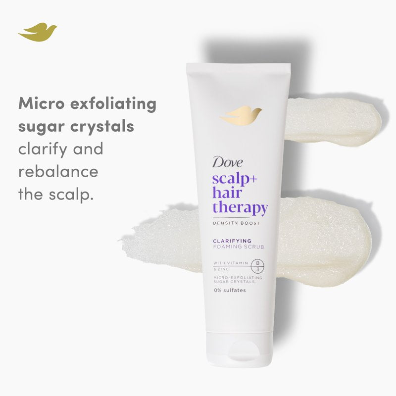 Dove Clarifying Foaming Scrub for Scalp + Hair Therapy - 9 oz