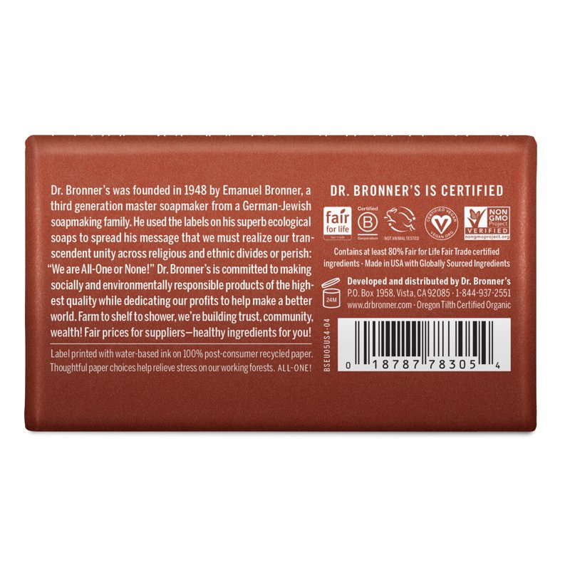 Eucalyptus Pure-Castile Bar Soap - 5 oz, Vegan & Cruelty-Free