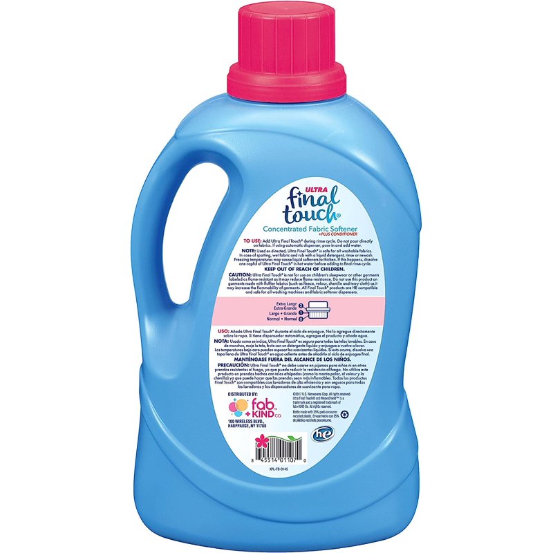 Ultra Concentrated Fabric Softener Plus Conditioner - Spring Fresh, 130 Fl Oz