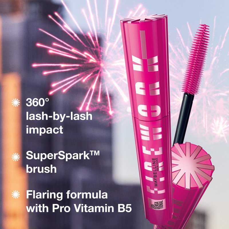 Volumizing Washable Mascara with Pro-Vitamin B5, 360° Flare Brush, 0.33 oz