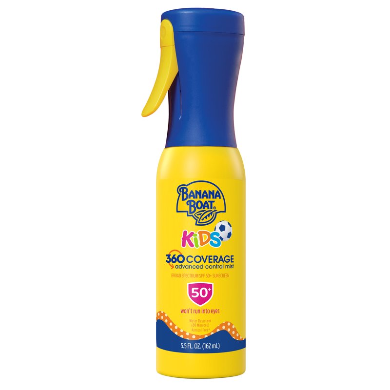 Kids Sunscreen Mist - SPF 50, Refillable Spray, 5.5 fl oz